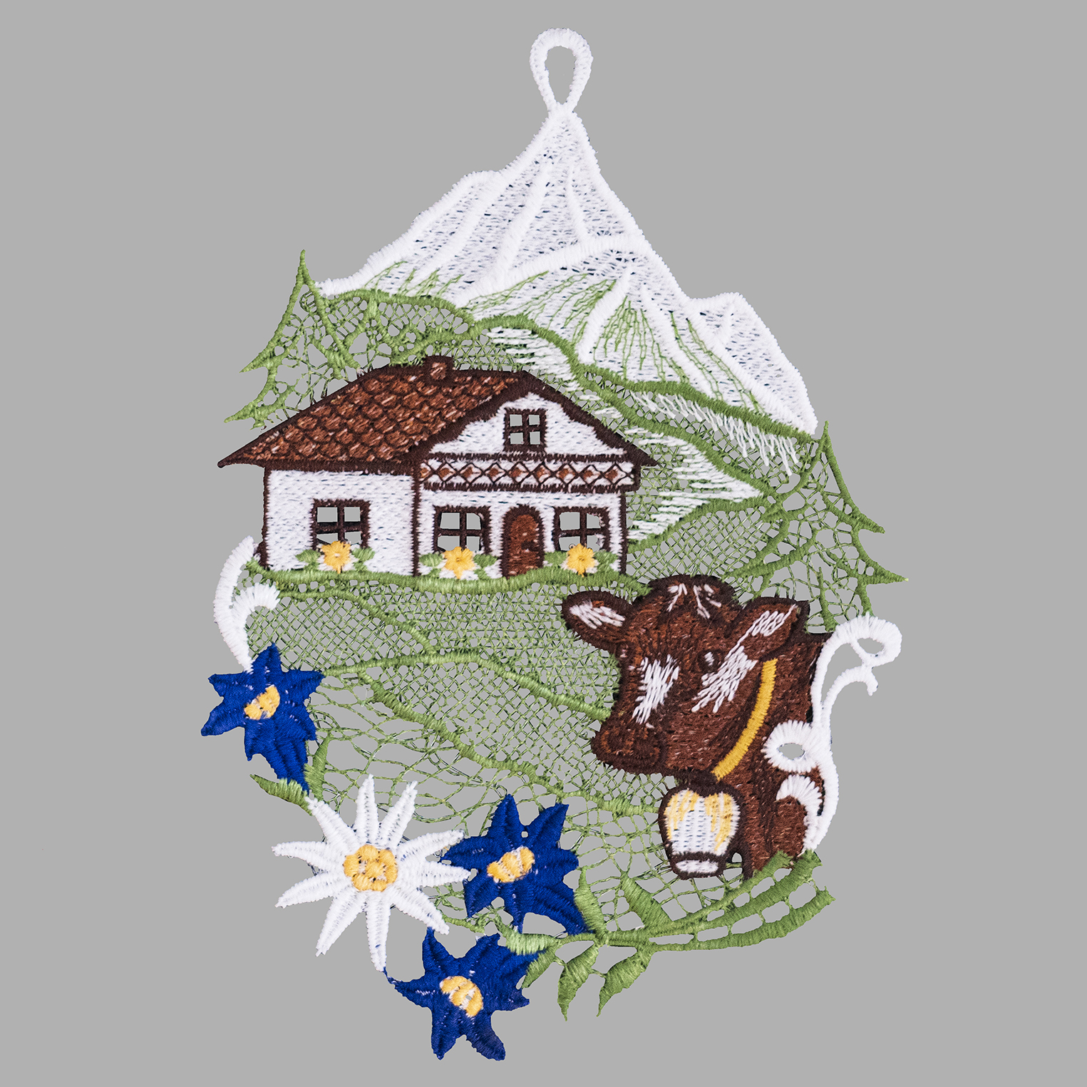 Fensterbild "Alpenglühen"