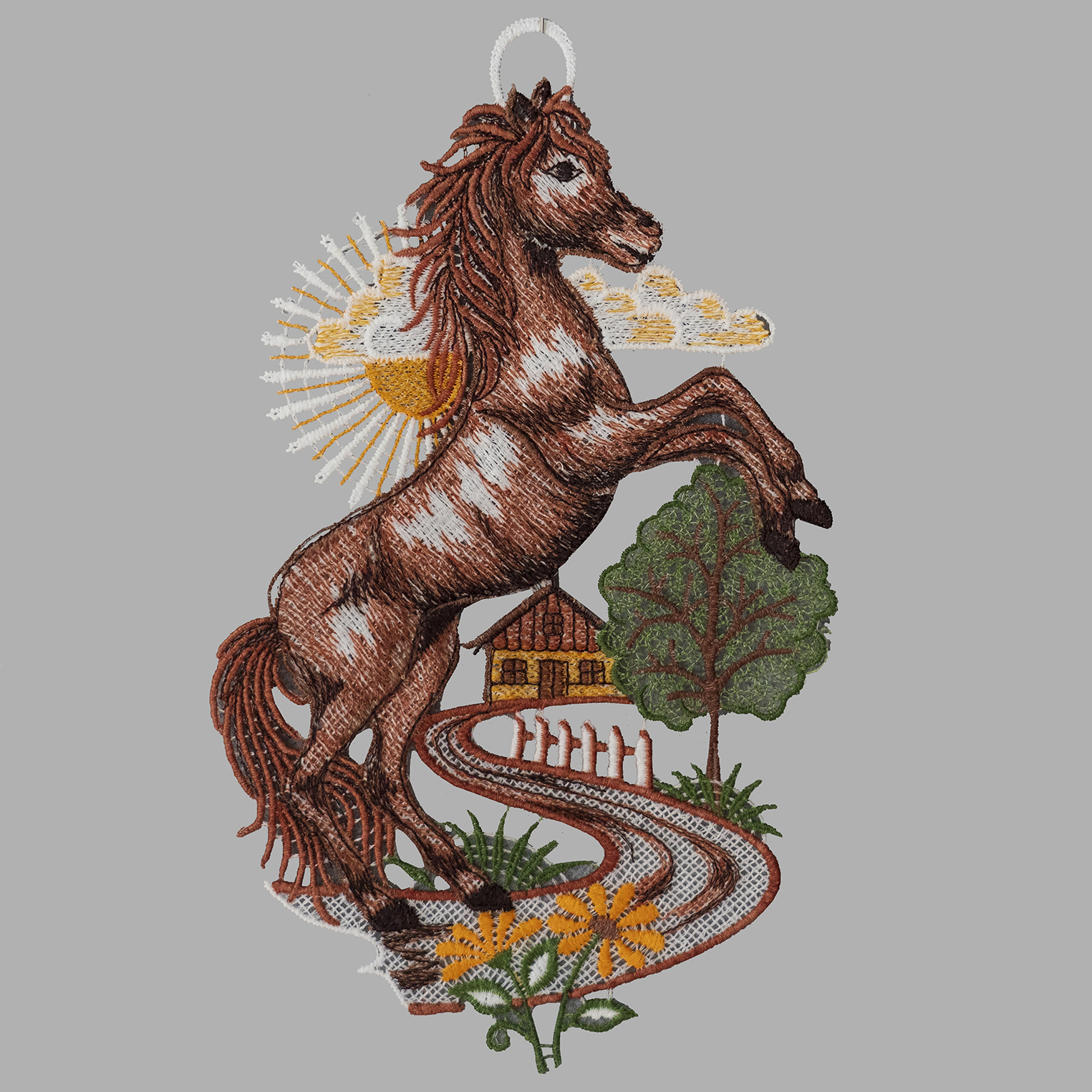 Fensterbild "stolzes Pferd"