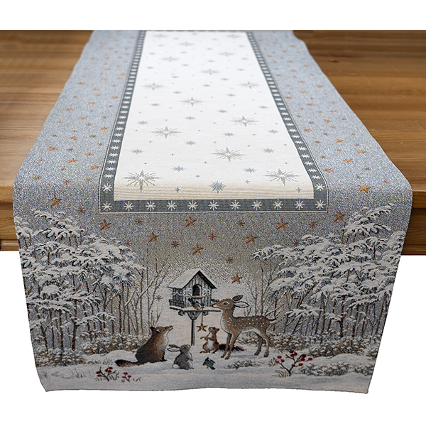 Tischband 45 x 140 cm Gobelin "Wintermärchen" (0854)