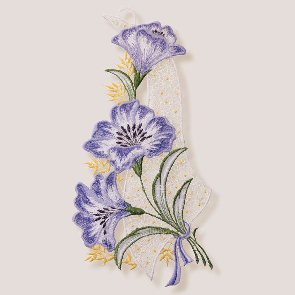 Fensterbild "Blüte - blau"
