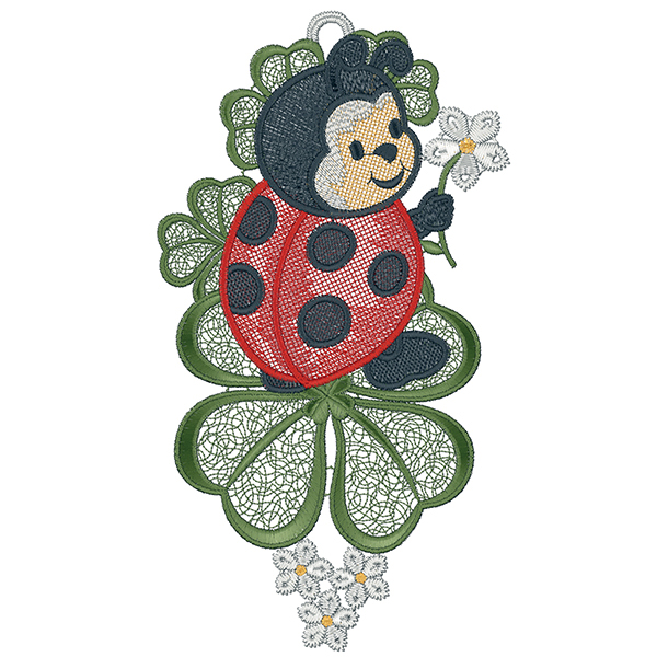 Fensterbild "Marienkäfer" 