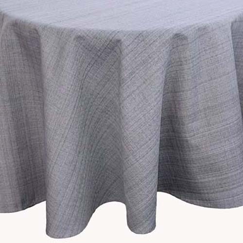 Tischdecke Outdoor 145 cm Rund, grau-meliert