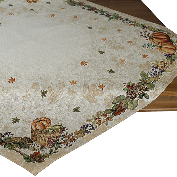Mitteldecke 100 x 100 cm Gobelin "Kürbisdesign" (3287)  