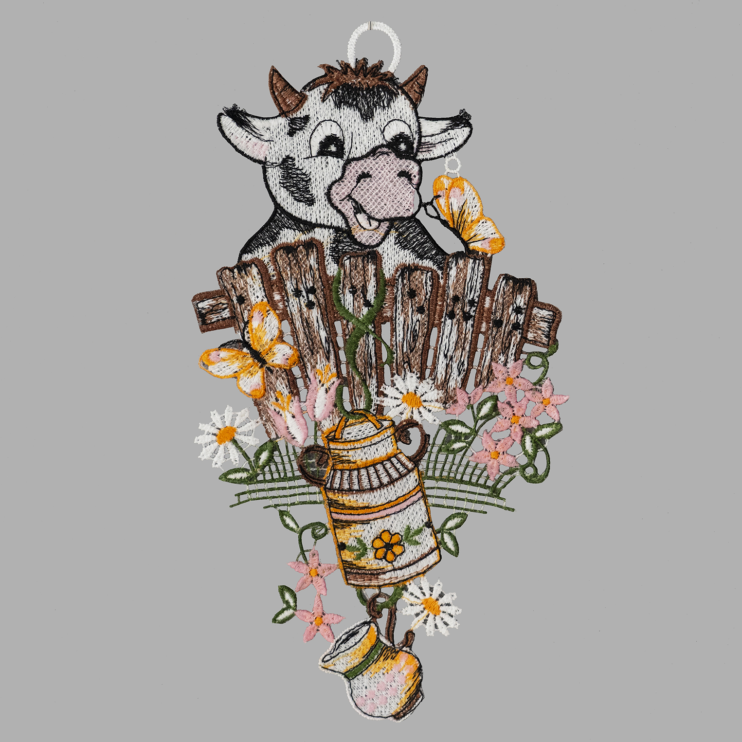 Fensterbild "lachende Kuh"